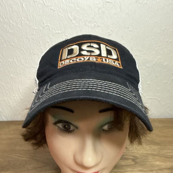 Dave Smith Decoys Trucker Hat Embroidered Block Logo SnapBack Zkapz Duck Goose - Picture 3 of 10